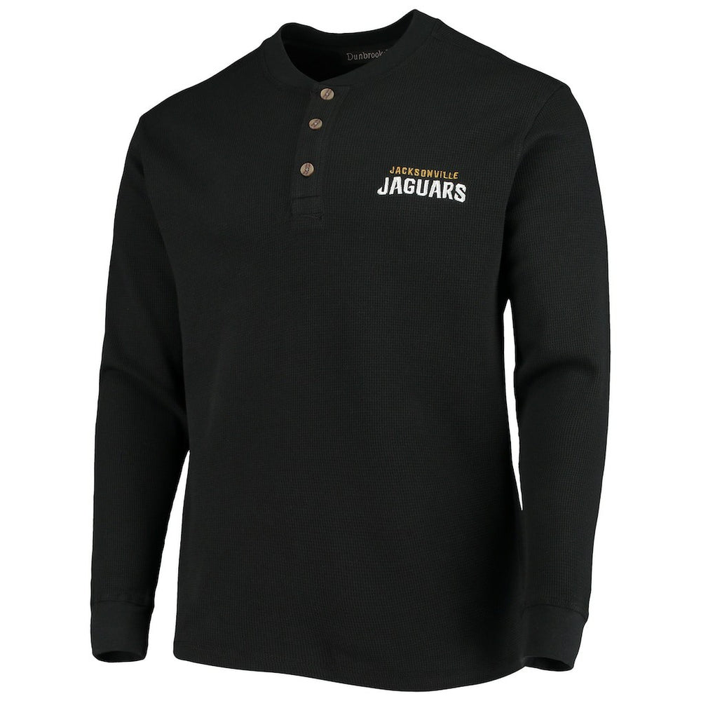 NFL Jacksonville Jaguars Dunbrooke Logo Maverick Thermal Henley Long Sleeve T-Shirt