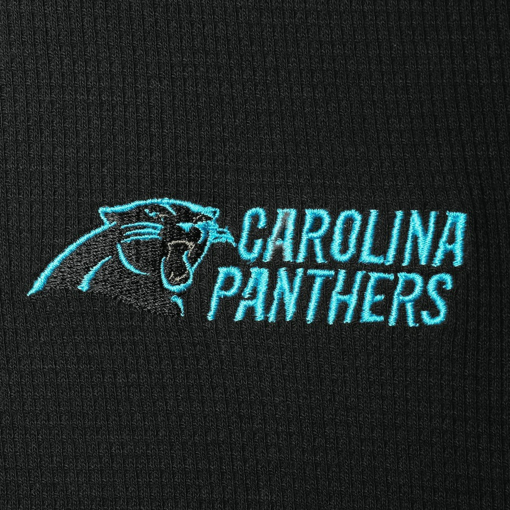 NFL Carolina Panthers Dunbrooke Logo Maverick Thermal Henley Long Sleeve T-Shirt