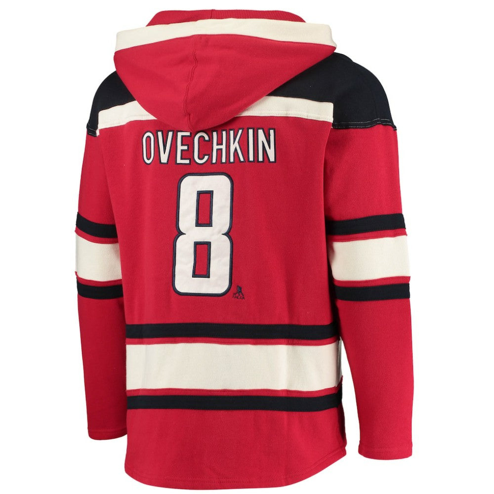 Alexander Ovechkin Washington Capitals '47 Player Name & Number Lacer Pullover Hoodie