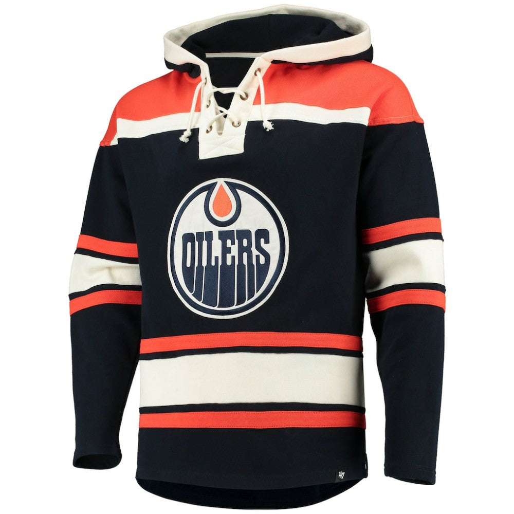 Connor McDavid Edmonton Oilers '47 Player Name & Number Lacer Pullover Hoodie