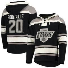 Luc Robitaille Los Angeles Kings '47 Retired Player Name & Number Lacer Pullover Hoodie
