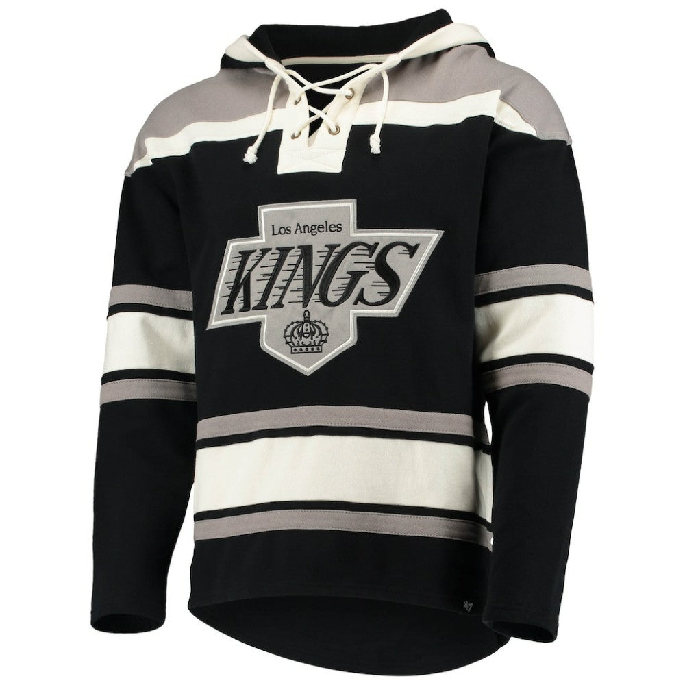 Luc Robitaille Los Angeles Kings '47 Retired Player Name & Number Lacer Pullover Hoodie