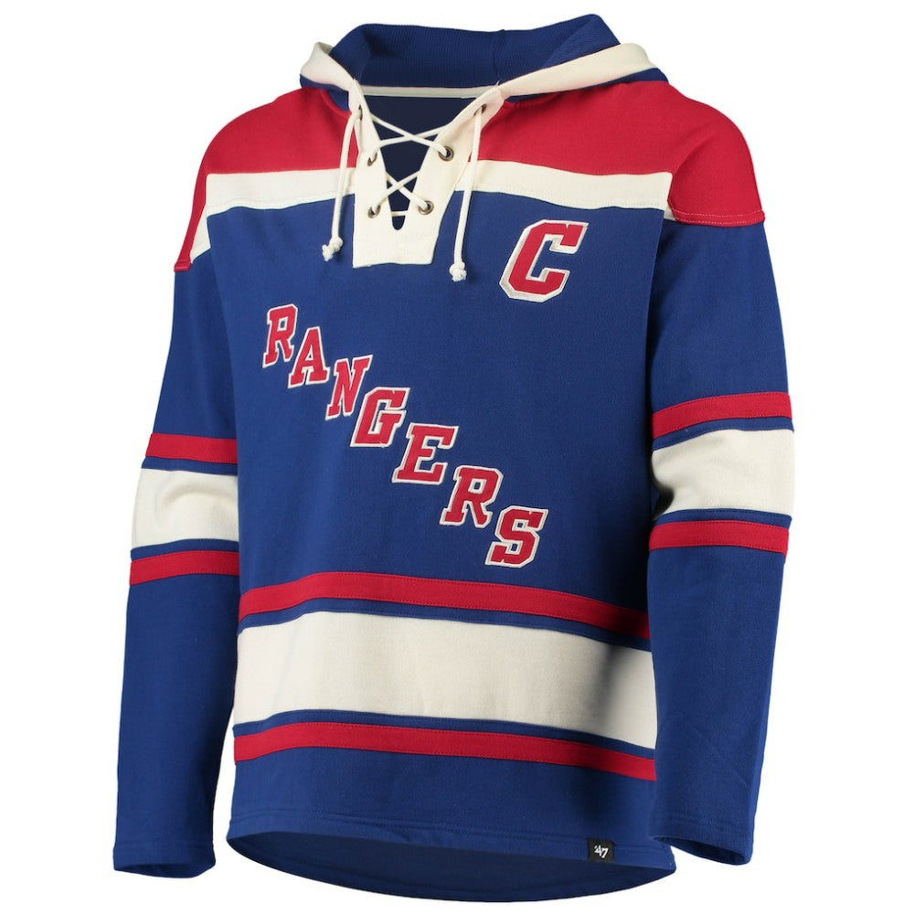 Wayne Gretzky New York Rangers '47 Retired Player Name & Number Lacer Pullover Hoodie