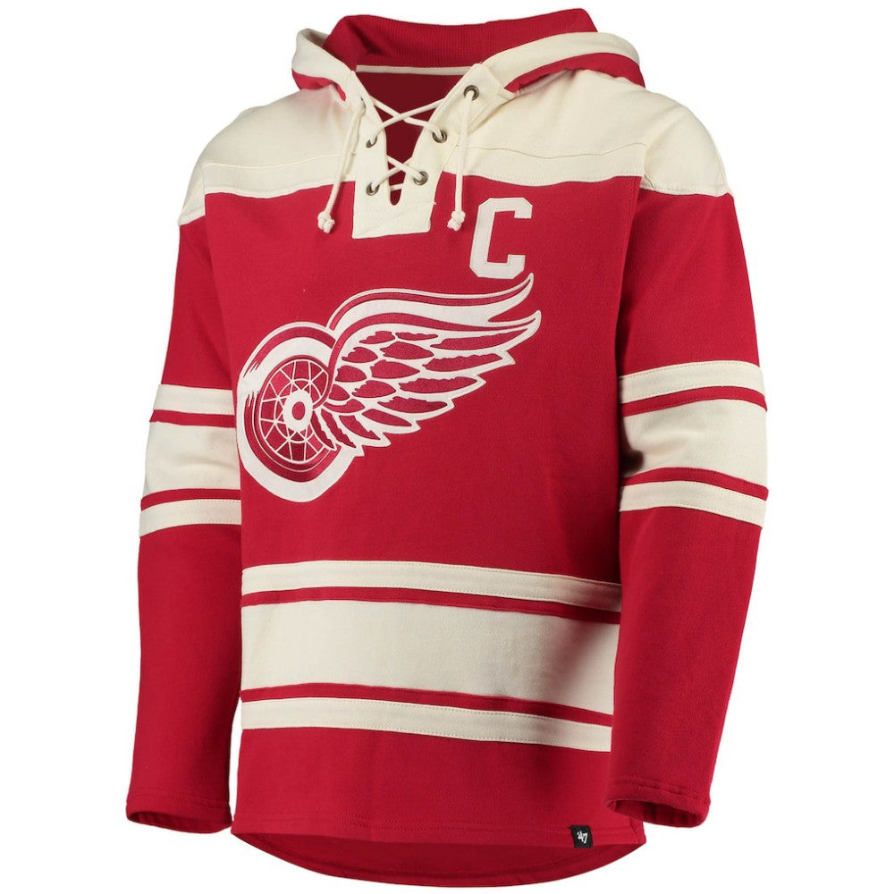 Gordie Howe Detroit Red Wings '47 Retired Player Name & Number Lacer Pullover Hoodie