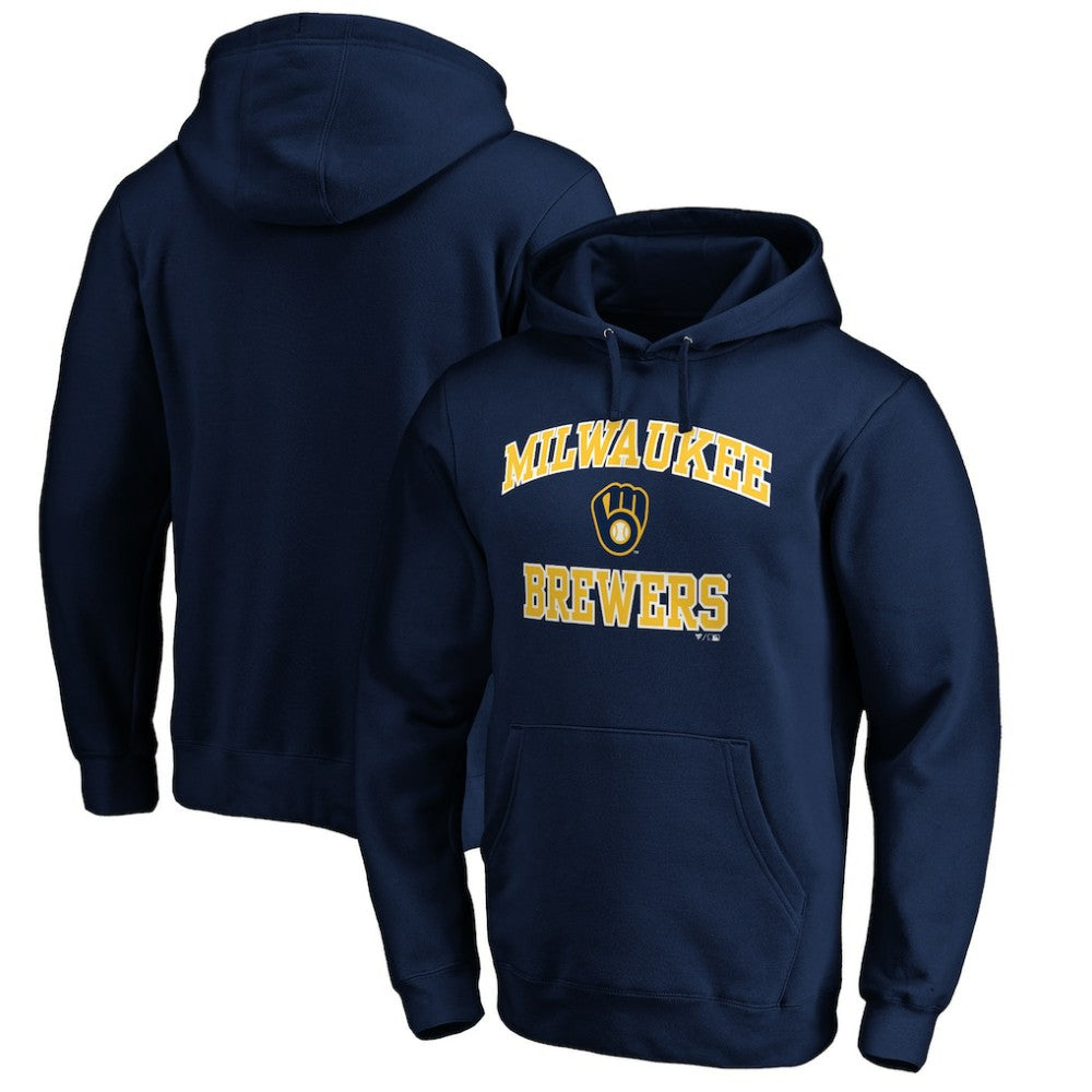 Milwaukee Brewers Heart & Soul Pullover Hoodie - Navy