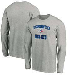 Toronto Blue Jays Team Heart & Soul Long Sleeve T-Shirt - Heathered Gray