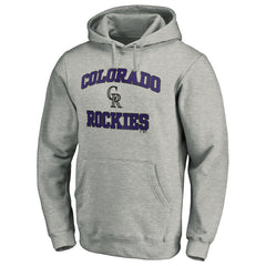 Colorado Rockies MTO Label Heart & Soul Pullover Hoodie - Heather Gray