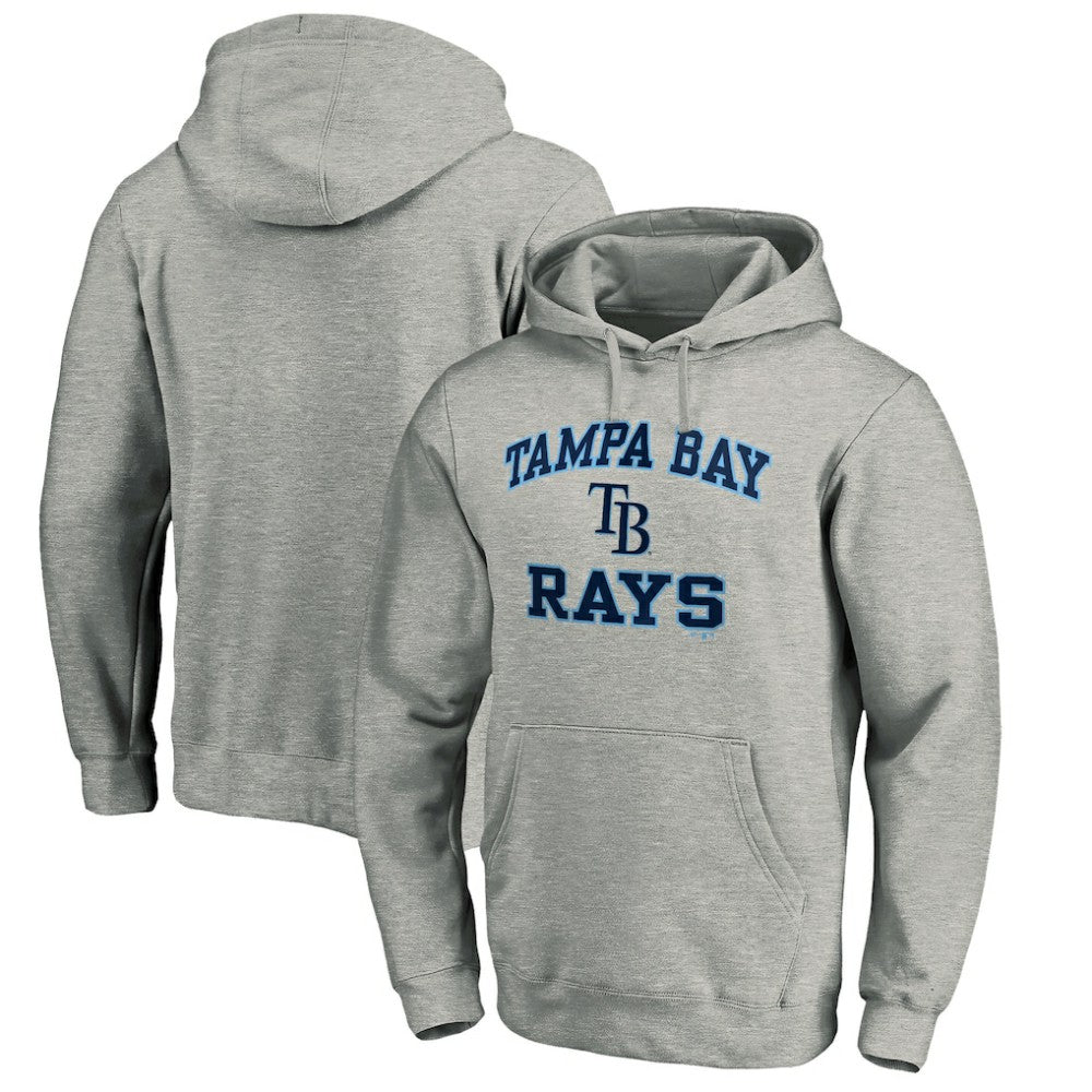 Tampa Bay Rays MTO Label Heart & Soul Pullover Hoodie - Heather Gray