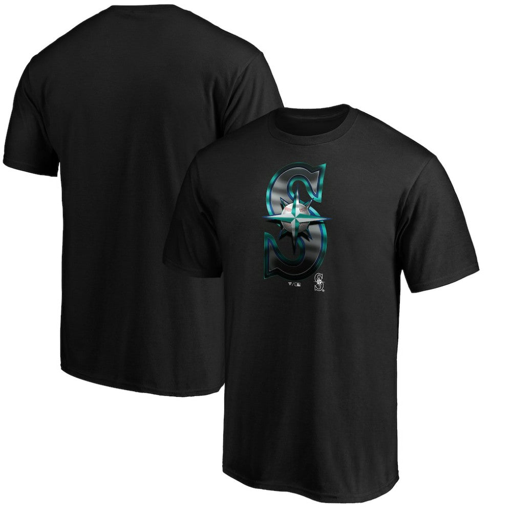 Seattle Mariners Midnight Mascot T-Shirt - Black