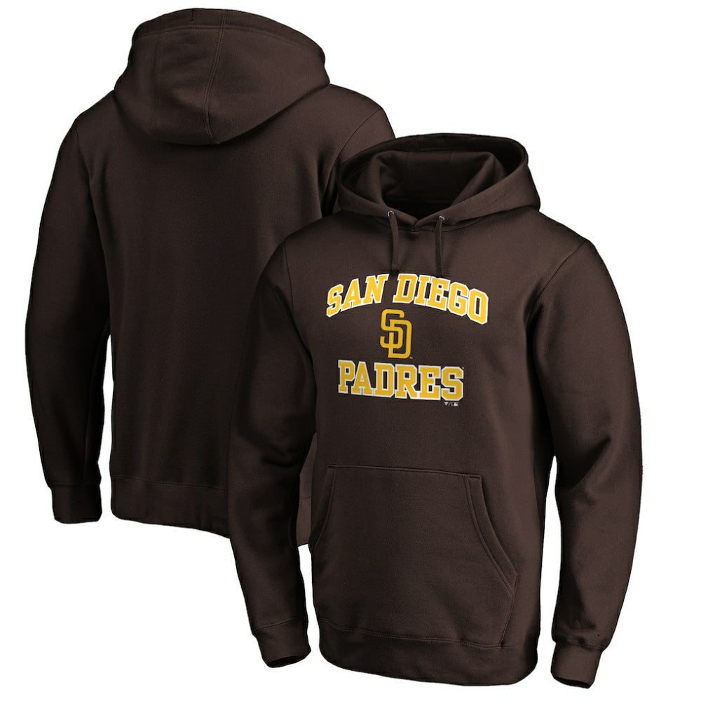San Diego Padres MTO Label Heart & Soul Pullover Hoodie - Brown