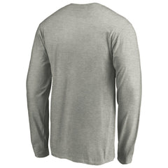 Boston Red Sox Official Team Logo Long Sleeve T-Shirt - Heather Gray