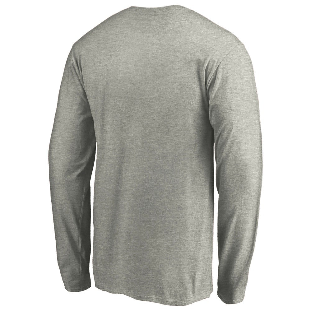 Milwaukee Brewers Official Team Logo Long Sleeve T-Shirt - Heather Gray