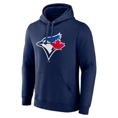 Toronto Blue Jays Official Logo Fitted Pullover Hoodie - Navy