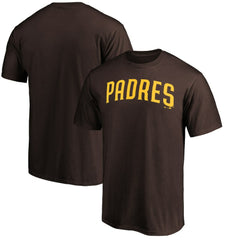 San Diego Padres Official Wordmark T-Shirt - Brown