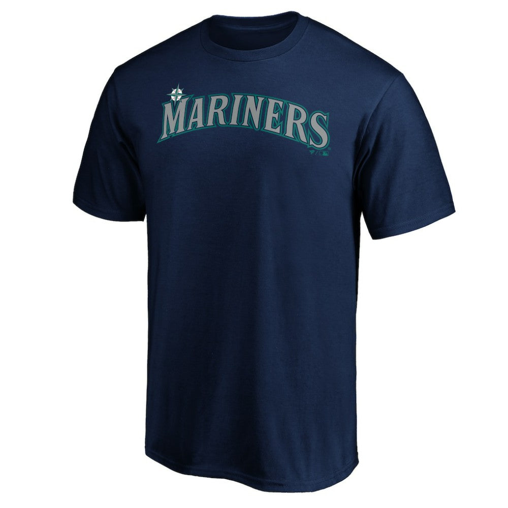 Seattle Mariners Official Wordmark Team T-Shirt - Navy