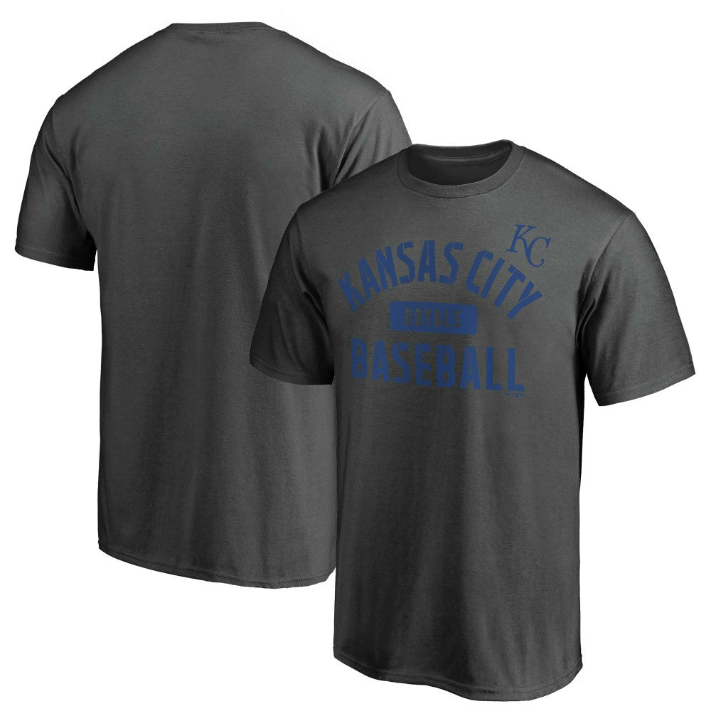 Kansas City Royals Iconic Primary Pill T-Shirt - Charcoal