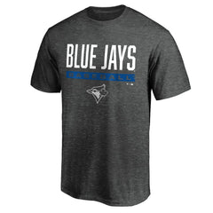 Toronto Blue Jays Win Stripe Logo T-Shirt - Charcoal