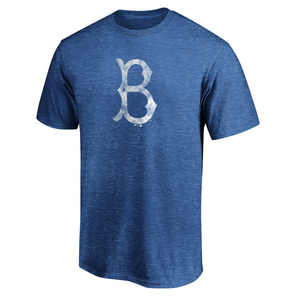Brooklyn Dodgers Cooperstown Collection True Classics Throwback Logo Tri-Blend T-Shirt - Royal