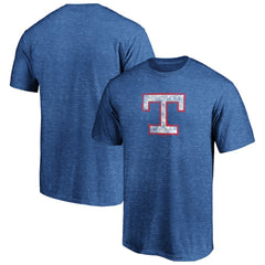 Texas Rangers Cooperstown Collection True Classics Throwback Logo Tri-Blend T-Shirt - Royal