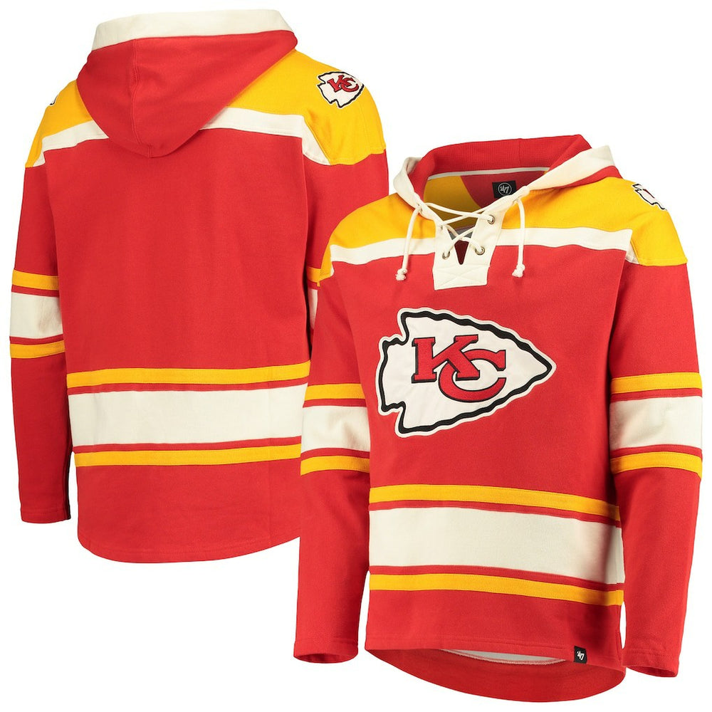 NFL Kansas City Chiefs '47 Lacer V-Neck Pullover Hoodie