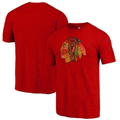 Chicago Blackhawks Distressed Tri-Blend T-Shirt
