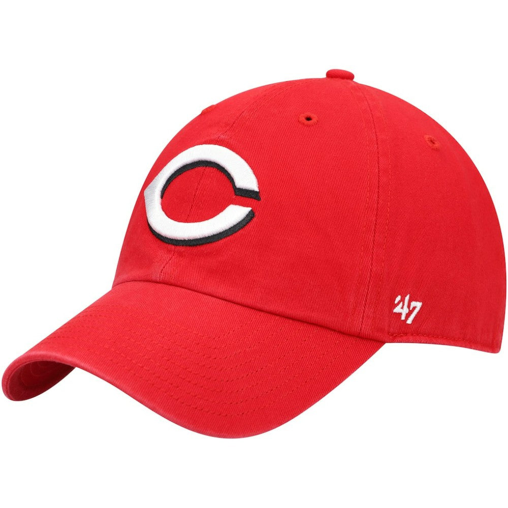 Cincinnati Reds Clean Up Adjustable Hat - Red | 47 brand