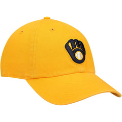 Milwaukee Brewers Clean Up Adjustable Hat - Gold | 47 brand