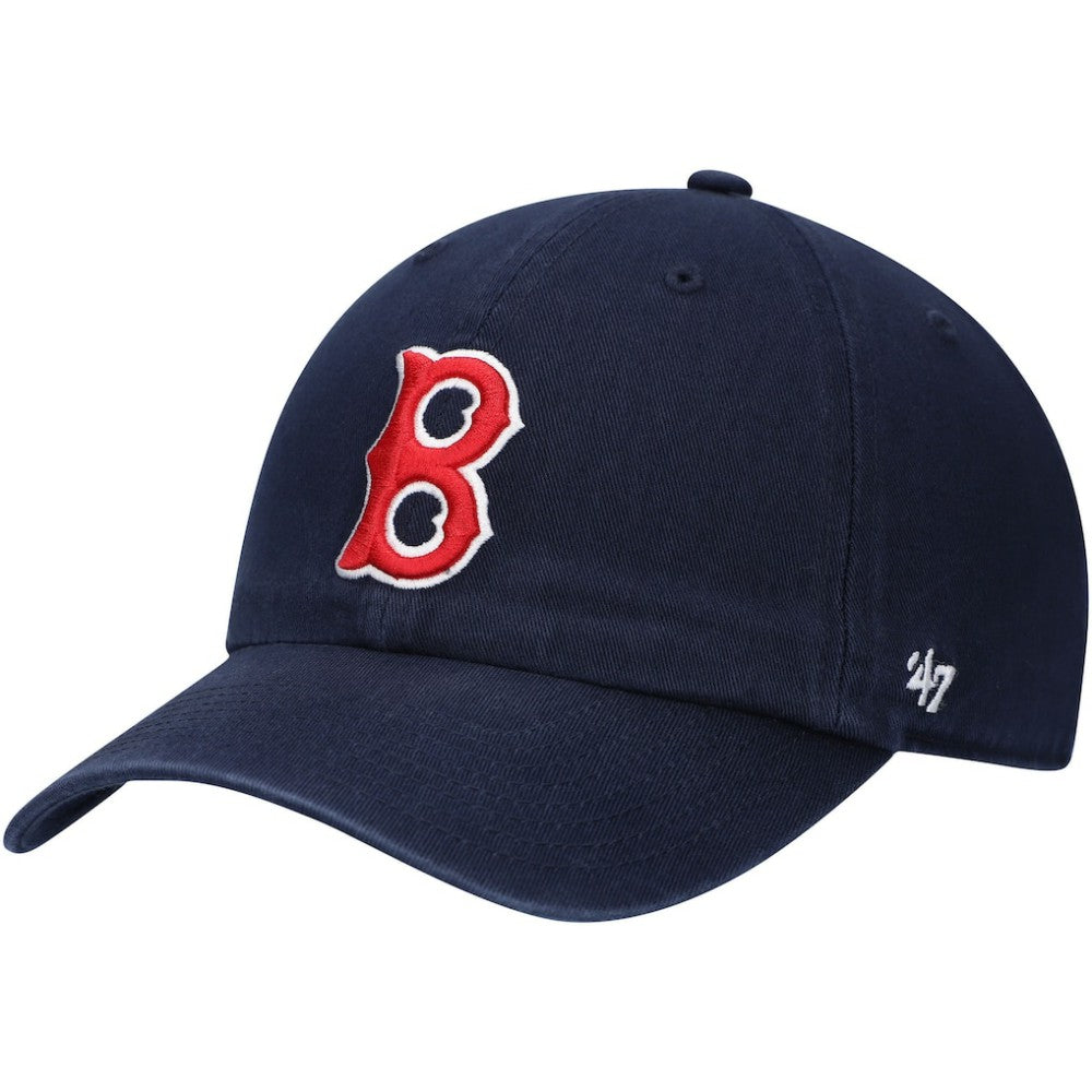 Boston Red Sox 1946 Logo Cooperstown Collection Clean Up Adjustable Hat - Navy | 47 brand