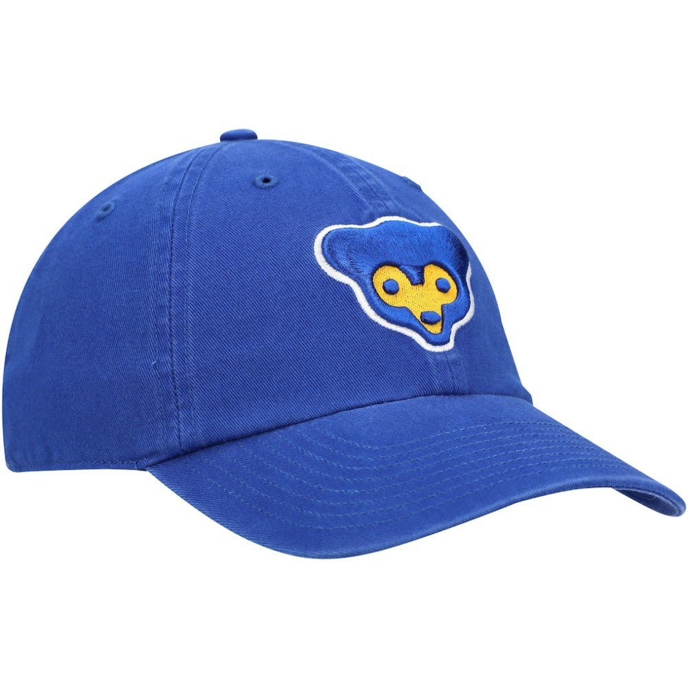 Chicago Cubs Logo Cooperstown Collection Clean Up Adjustable Hat - Royal | 47 brand