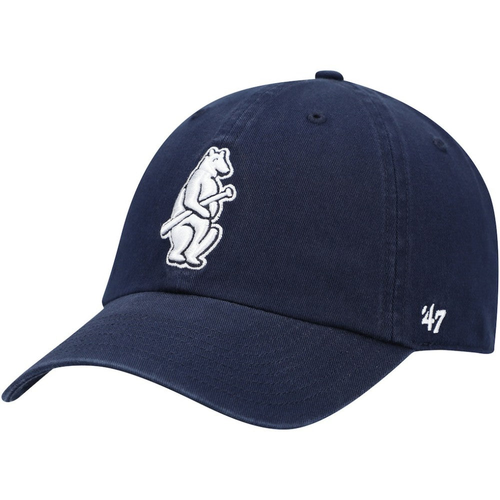 Chicago Cubs 1914 Logo Cooperstown Collection Clean Up Adjustable Hat - Navy | 47 brand