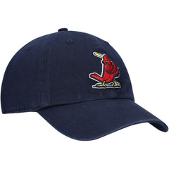 St. Louis Cardinals Logo Cooperstown Collection Clean Up Adjustable Hat - Navy | 47 brand