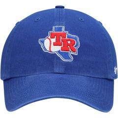 Texas Rangers Team Logo Cooperstown Collection Clean Up Adjustable Hat - Royal | 47 brand