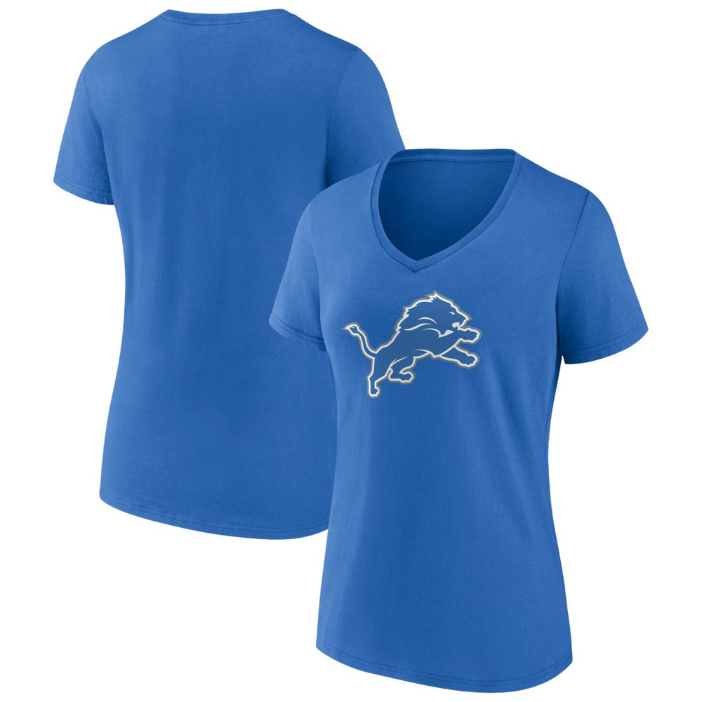 NFL Detroit Lions Women's Primary Team Logo V-Neck T-Shirt