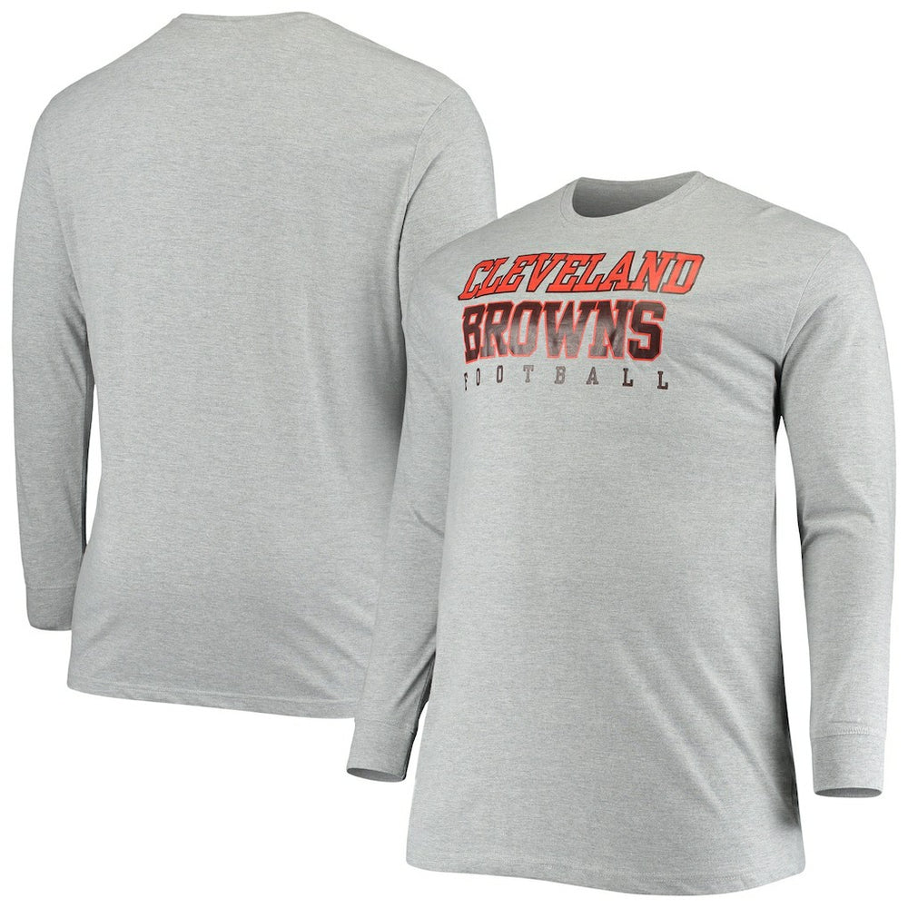NFL Cleveland Browns Big & Tall Practice Long Sleeve T-Shirt