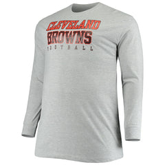 NFL Cleveland Browns Big & Tall Practice Long Sleeve T-Shirt