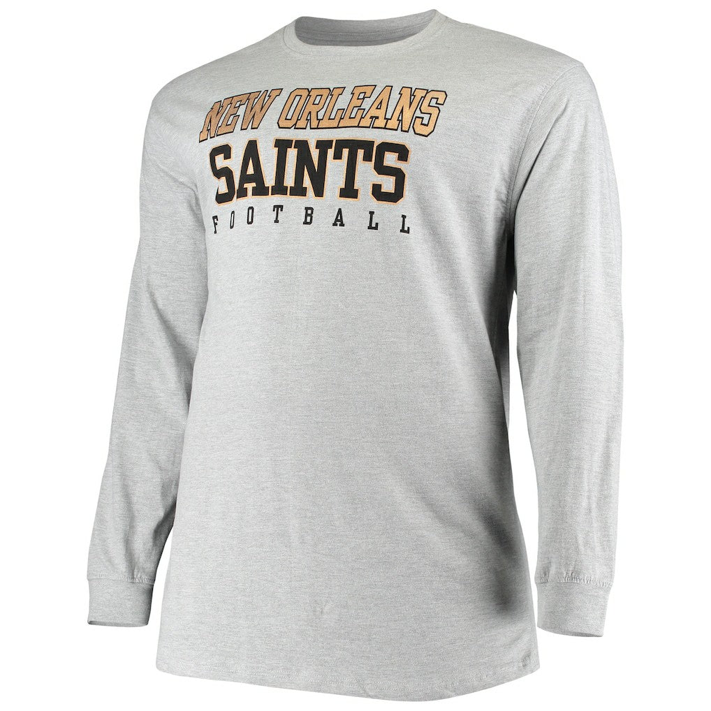 NFL New Orleans Saints Big & Tall Practice Long Sleeve T-Shirt