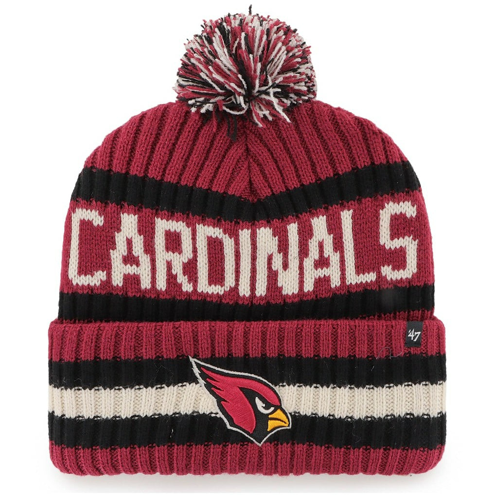 NFL Arizona Cardinals '47 Bering Cuffed Knit Hat with Pom