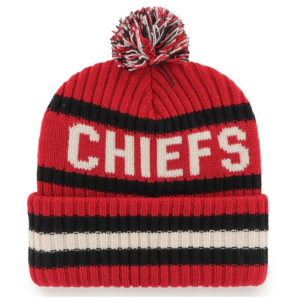NFL Kansas City Chiefs '47 Bering Cuffed Knit Hat with Pom