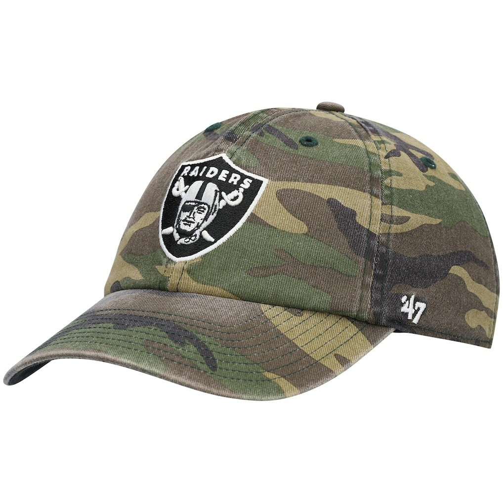 NFL Las Vegas Raiders '47 Woodland Clean Up Adjustable Hat