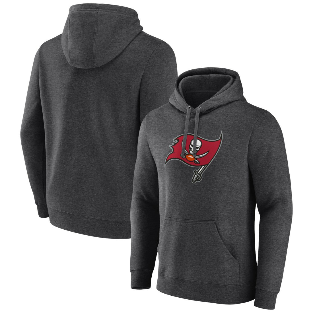 NFL Tampa Bay Buccaneers Primary Logo Fitted Pullover Hoodie