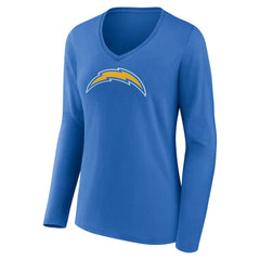 NFL Los Angeles Chargers Women's Primary Team Logo Long Sleeve V-Neck T-Shirt