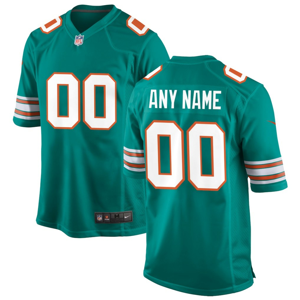 NFL Miami Dolphins Alternate Custom Game Jersey