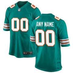 NFL Miami Dolphins Alternate Custom Game Jersey