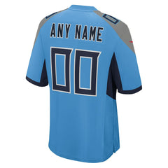 NFL Tennessee Titans Alternate Custom Game Jersey