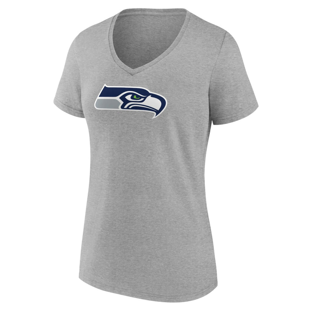 NFL Seattle Seahawks Women's Primary Team Logo V-Neck T-Shirt