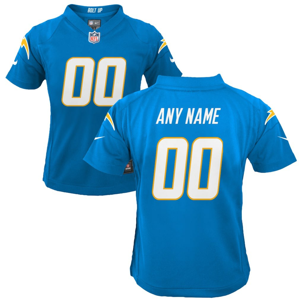 NFL Los Angeles Chargers Youth Custom Game Jersey