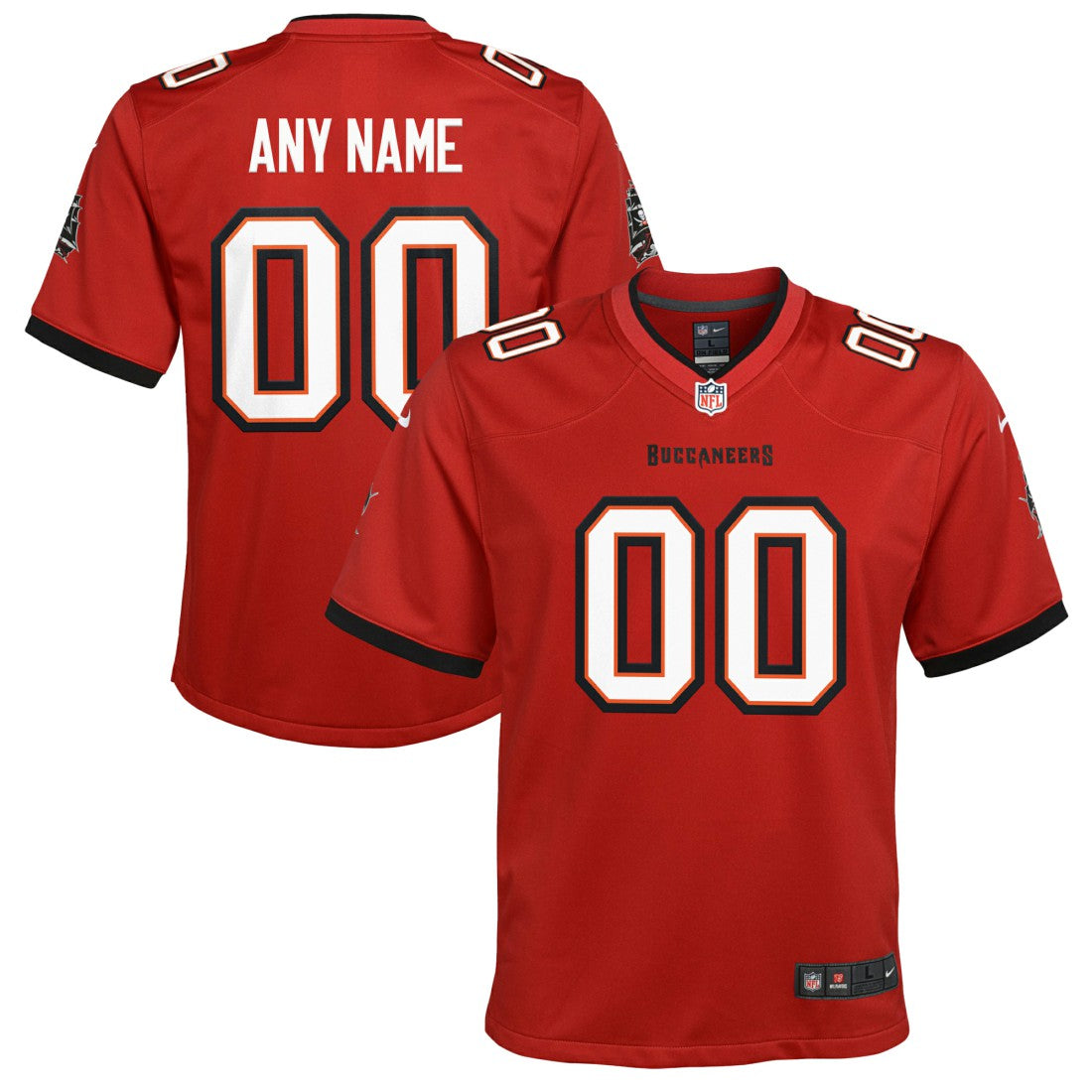 NFL Tampa Bay Buccaneers Youth Custom Game Jersey