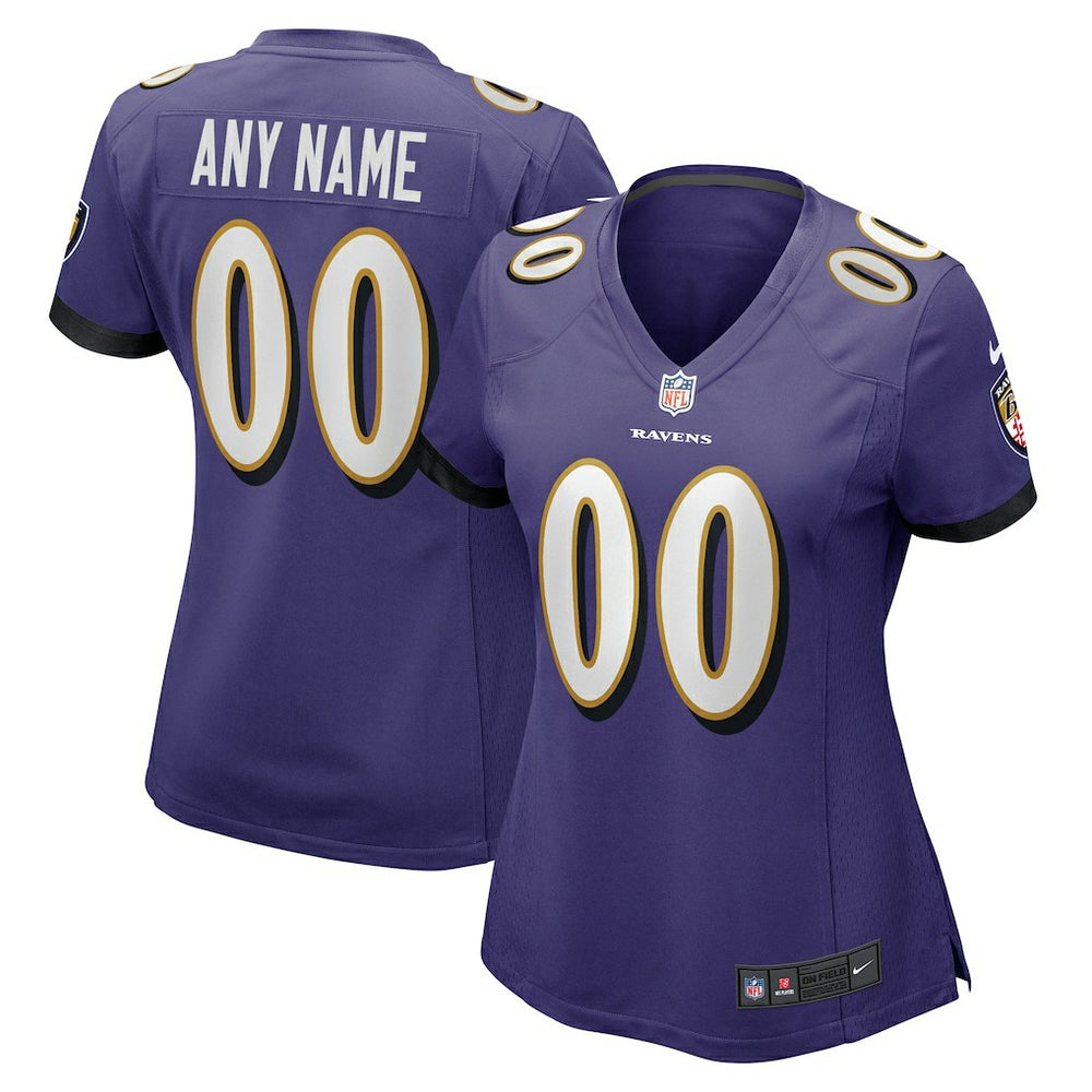 NFL Baltimore Ravens Women's Custom Game Jersey
