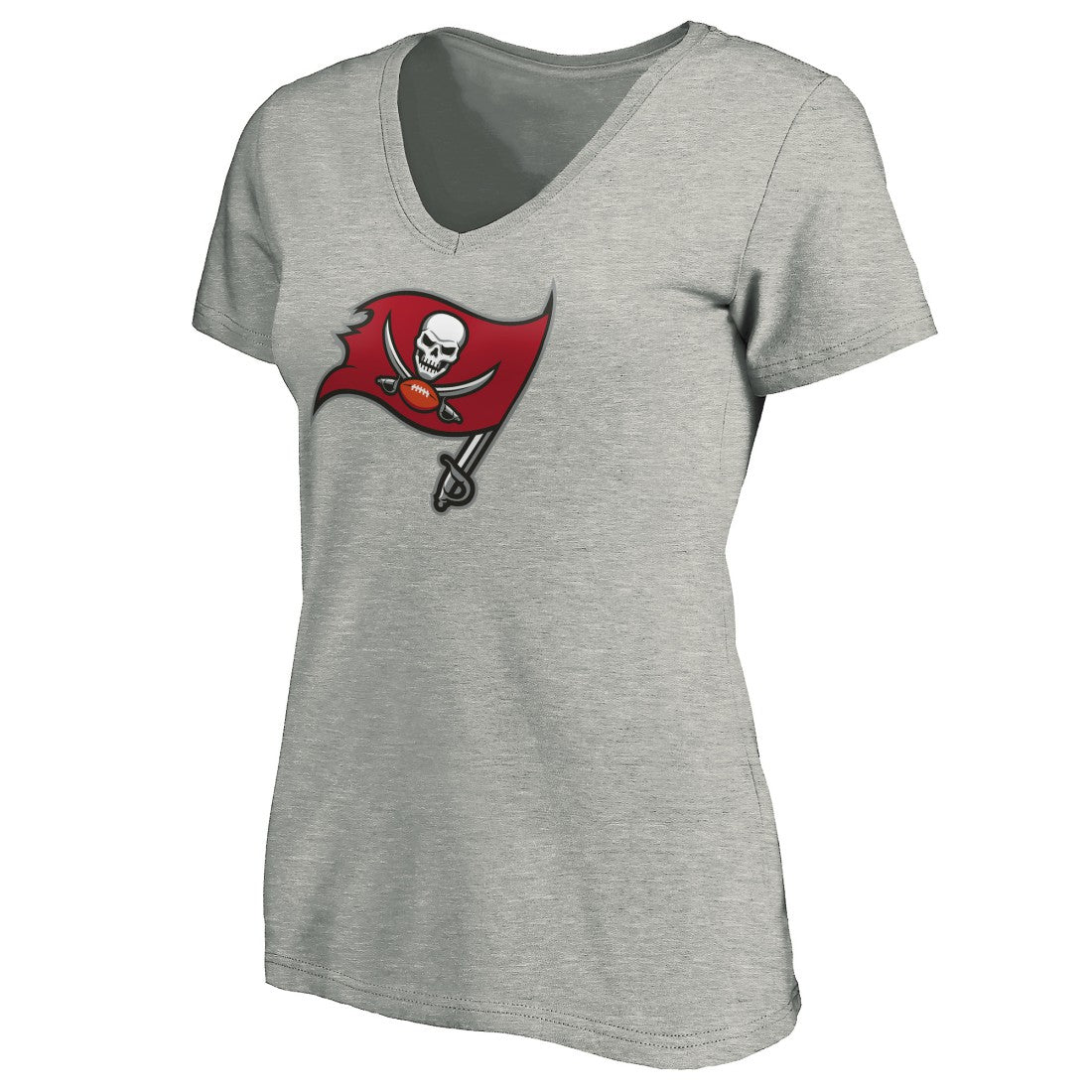 NFL Tampa Bay Buccaneers Women's Primary Logo V-Neck T-Shirt