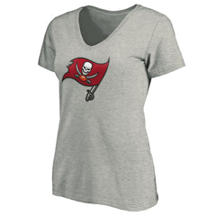 NFL Tampa Bay Buccaneers Women's Primary Logo V-Neck T-Shirt